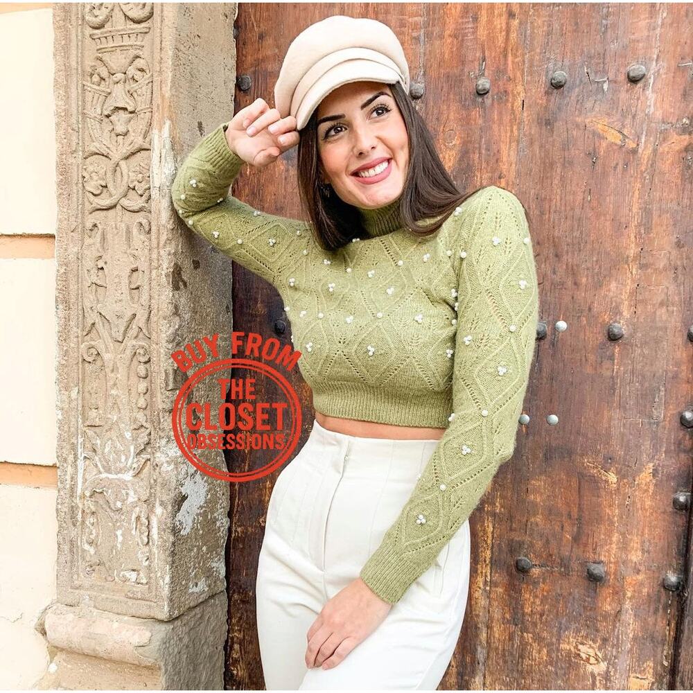 ZARA BLOGGER FAVE!!! Wool Cropped Turtleneck Sweater NWT - Picture 6 of 16